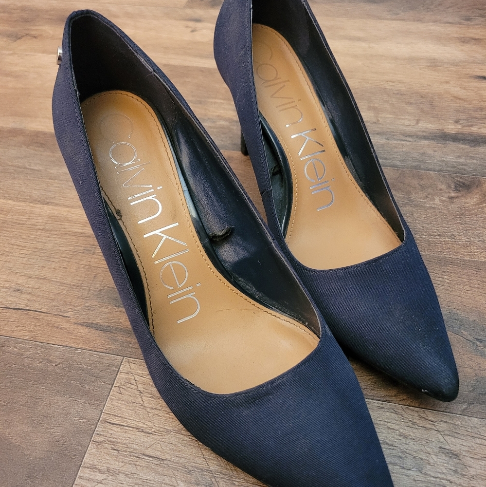 Calvin Klein Blue Heels